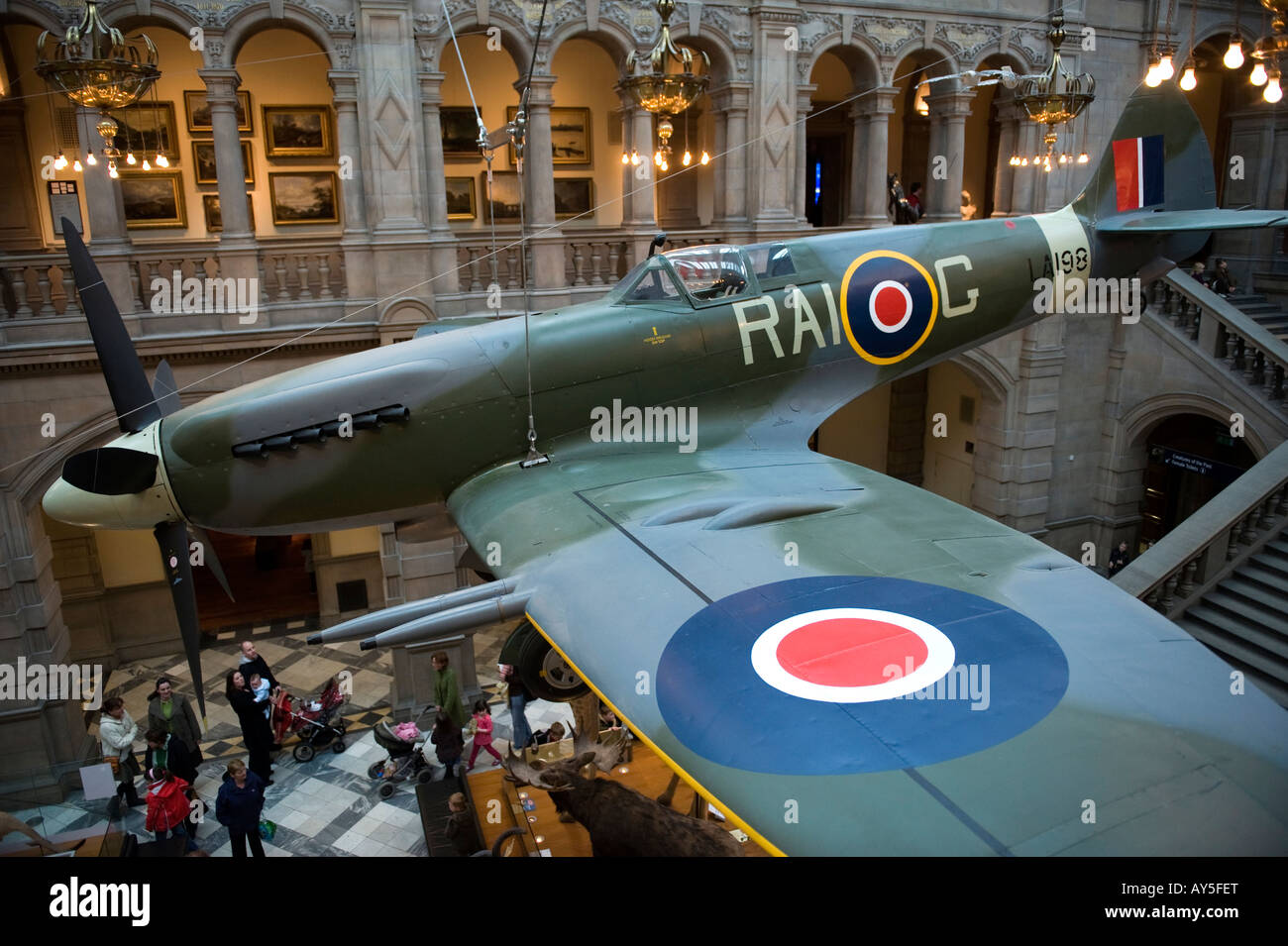 The Kelvingrove Art Gallery is Glasgow and Scotland's premier museum and art gallery Stock Photo