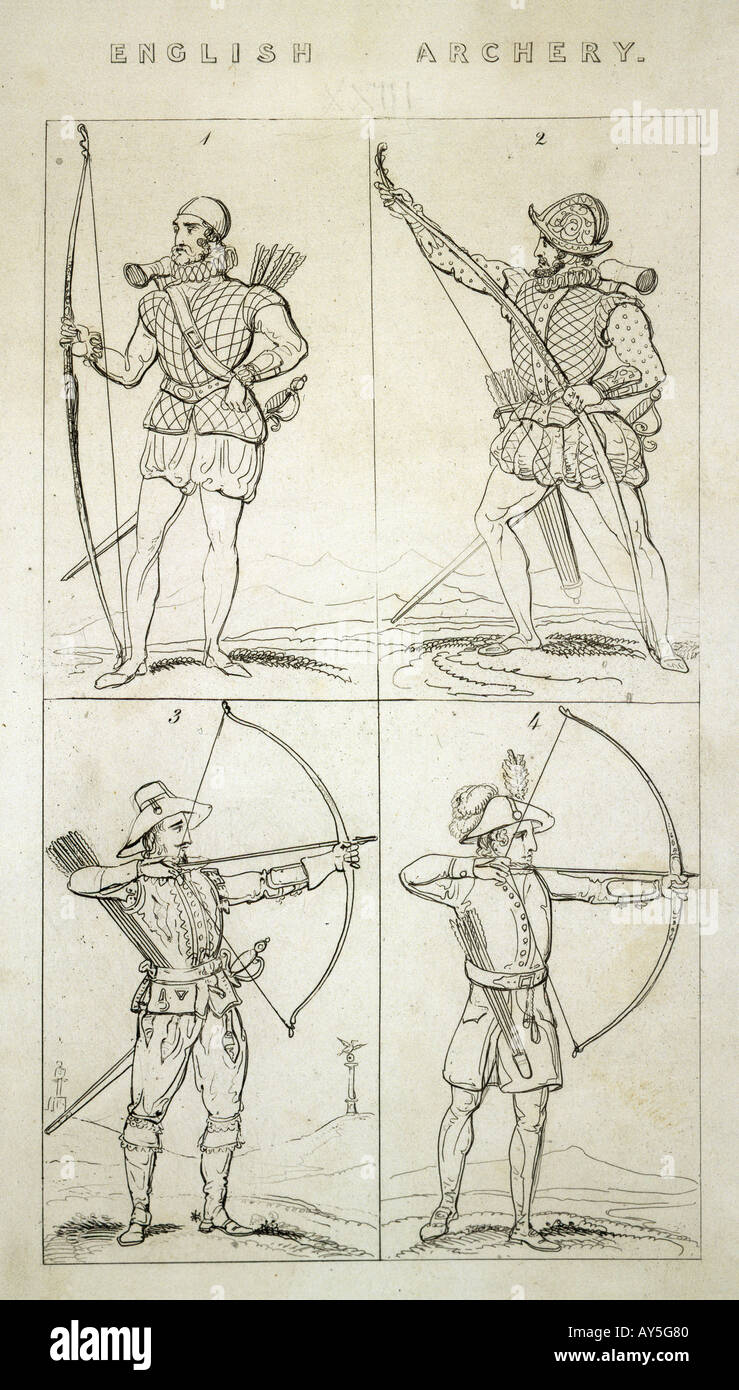 English Archery Stock Photo Alamy