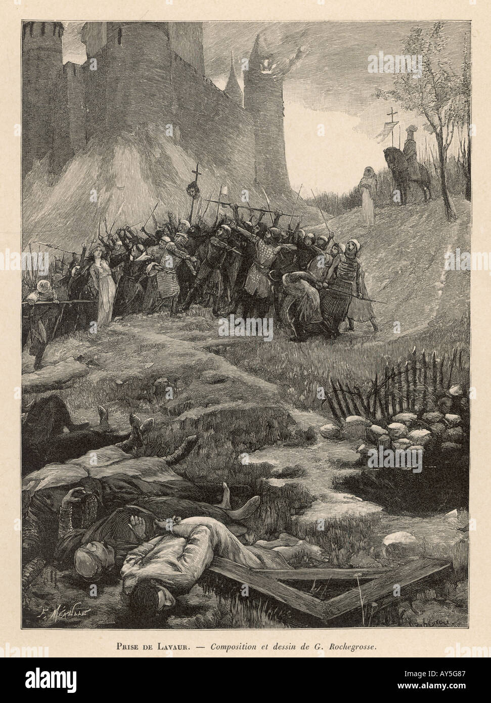 Albigensian Crusade Stock Photo