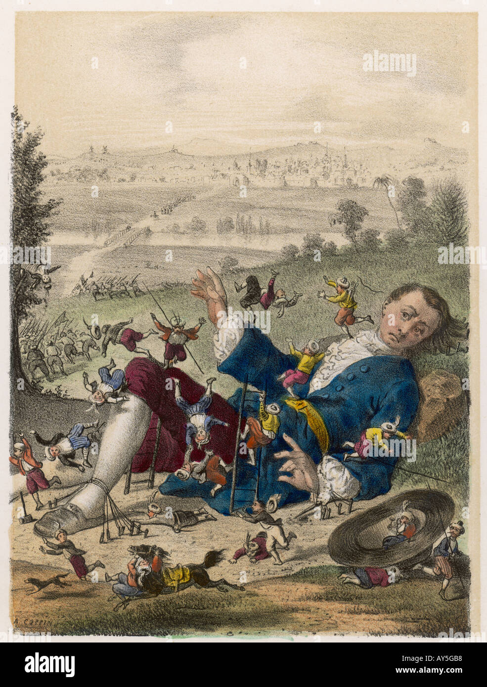 Gulliver's Travels Lilliput Stock Photos & Gulliver's Travels Lilliput