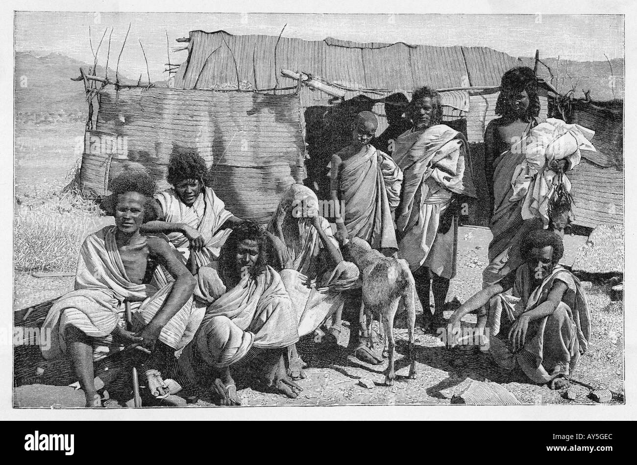 Eritrean Group 1895 Stock Photo