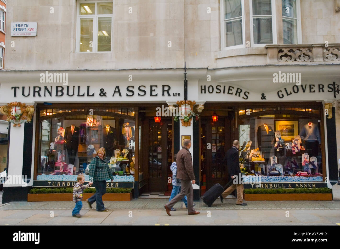 Turnbull Asser shop along Jermyn Street in London UK Stock Photo