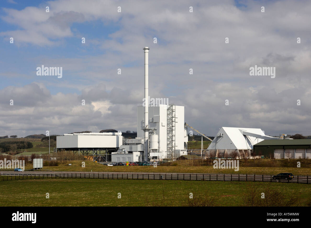 Steven's Croft Power Station , 44 mw . , wood burning power station