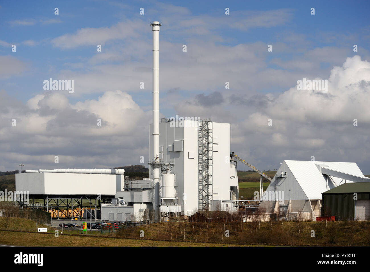 Steven's Croft Power Station , 44 mw . , wood burning power station
