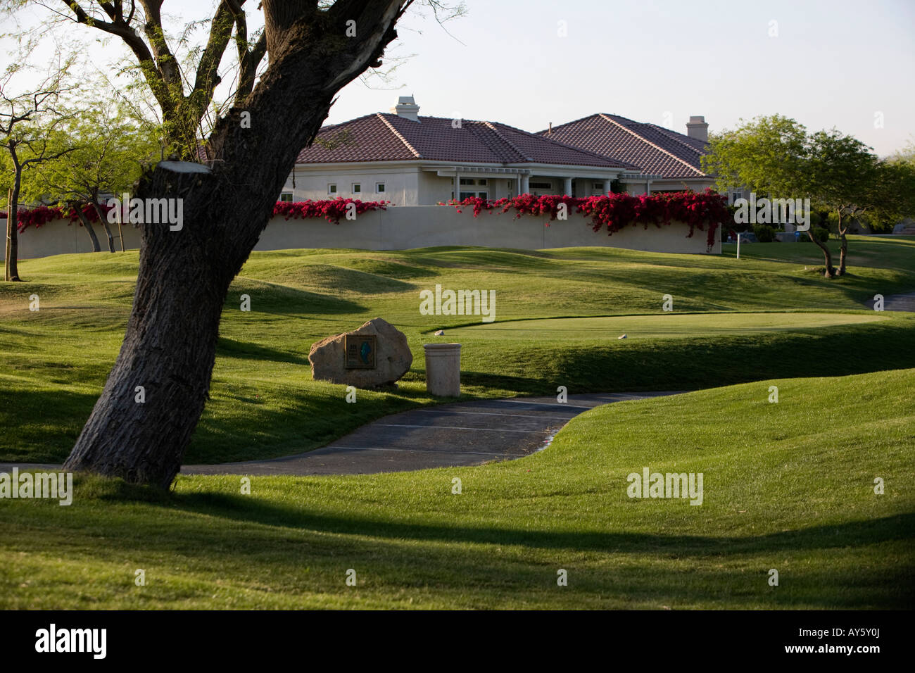 Golf Course Green Stock Photo