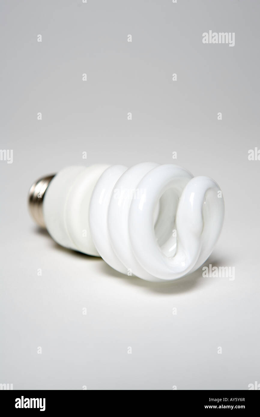 compact fluorescent light bulb Stock Photo Alamy