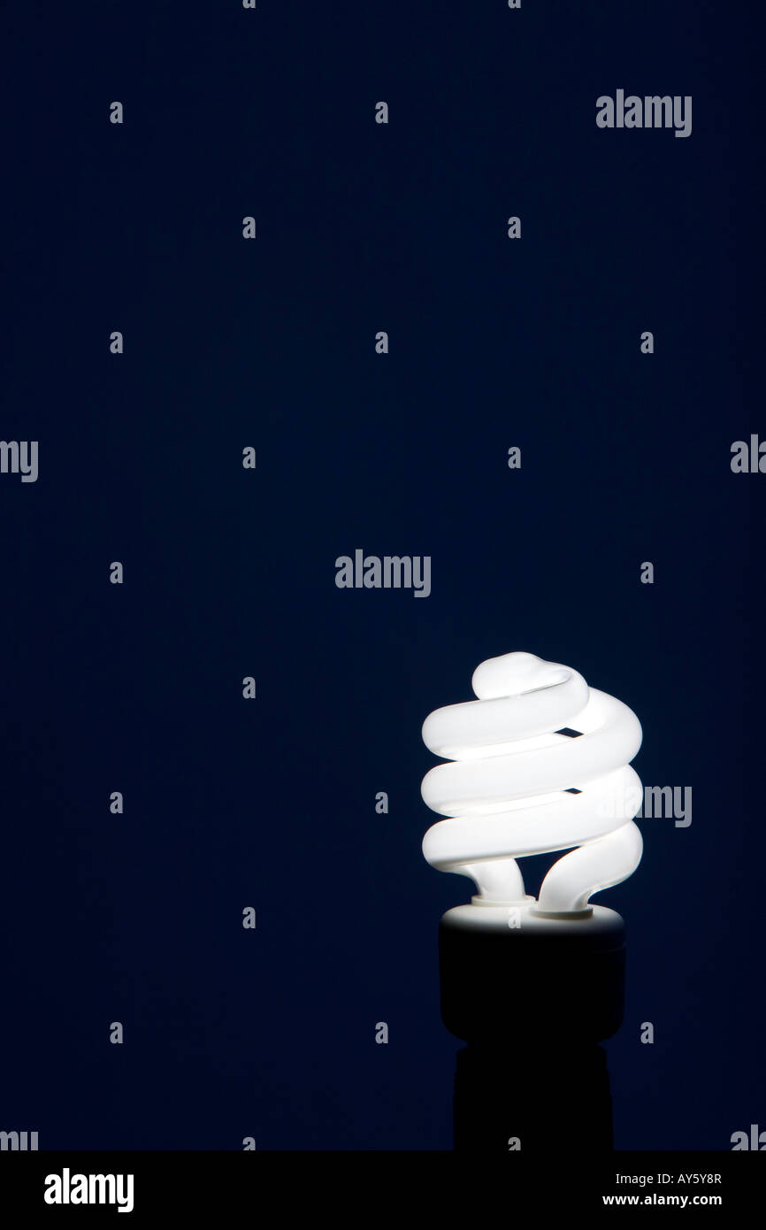compact fluorescent light bulb Stock Photo Alamy