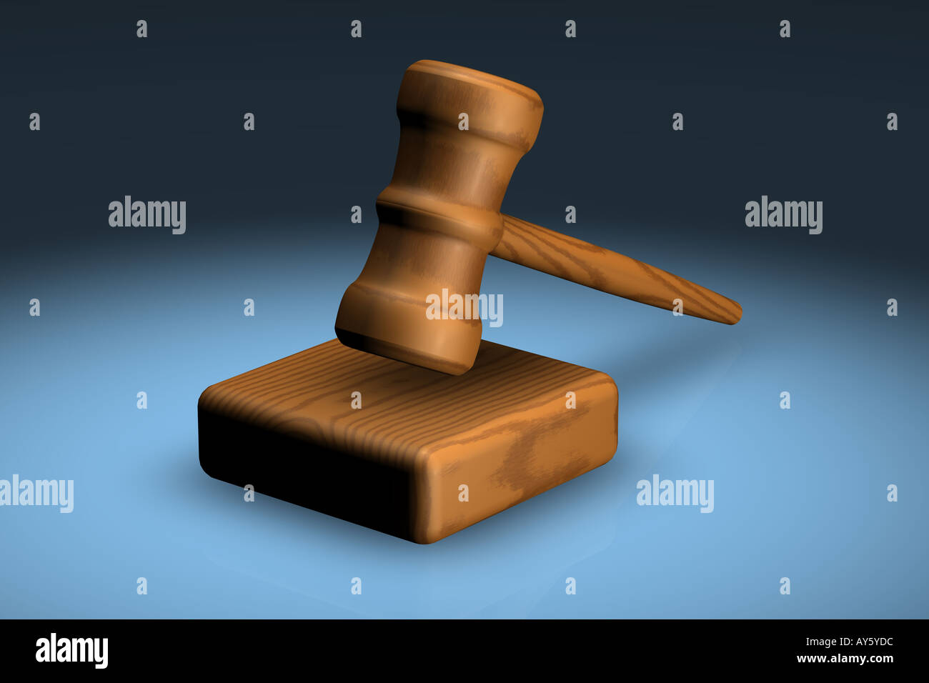 Hammer and block Stock Photo Alamy