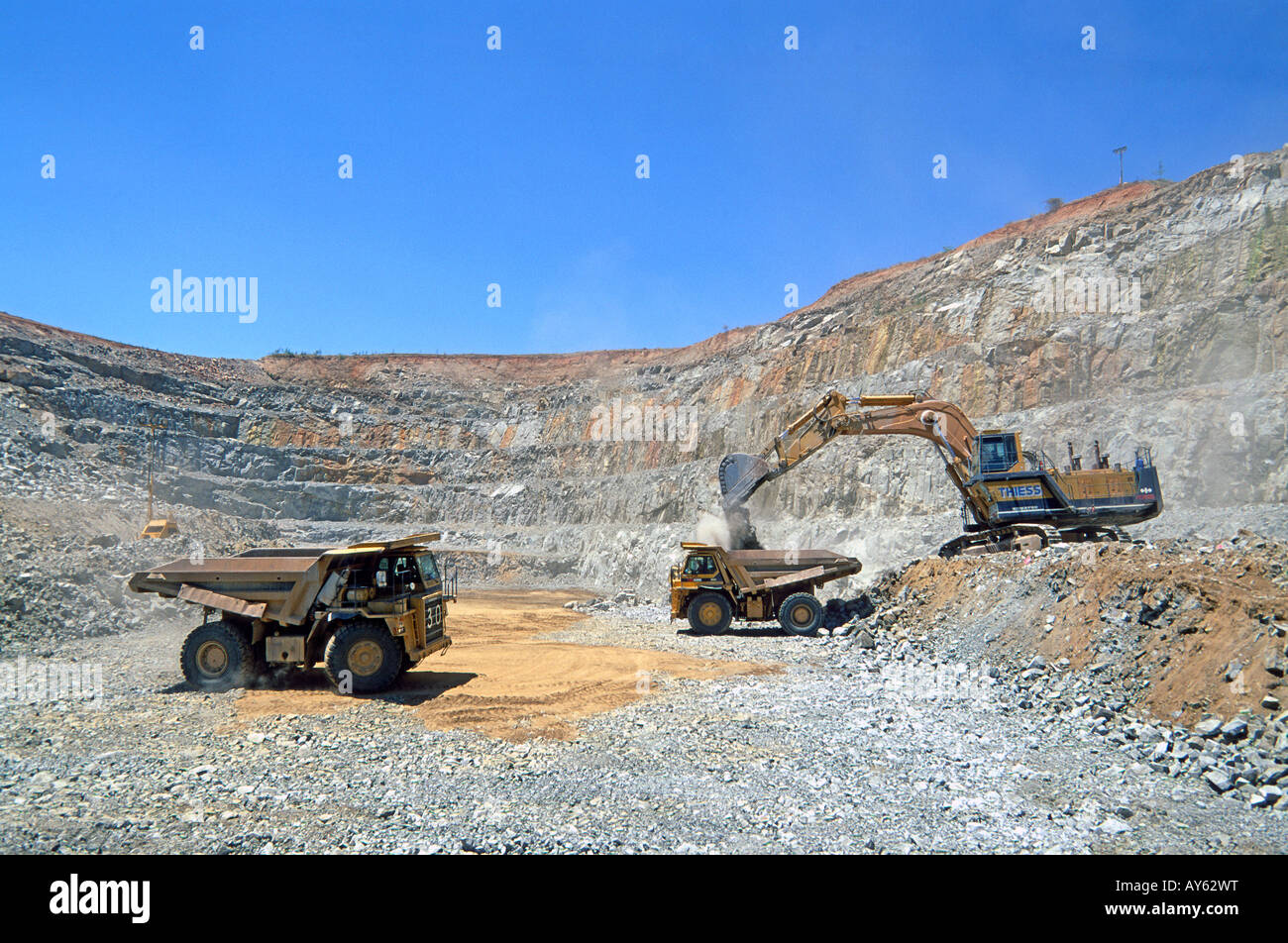 North Queensland Australia Open cast gold mine Photo Simon Grosset Stock Photo