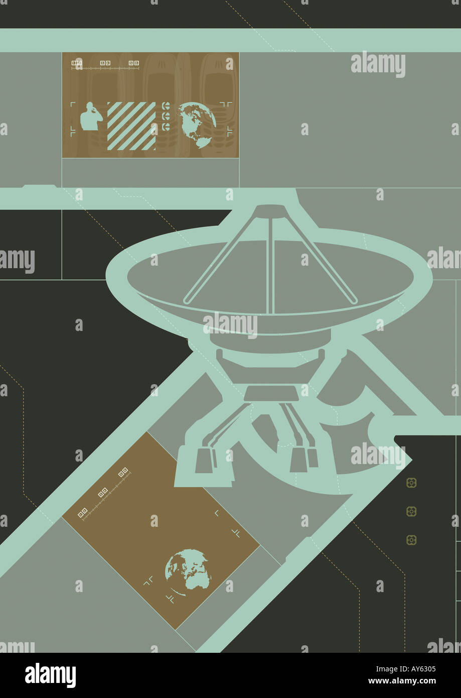 iconic satellite dish design Stock Photo Alamy