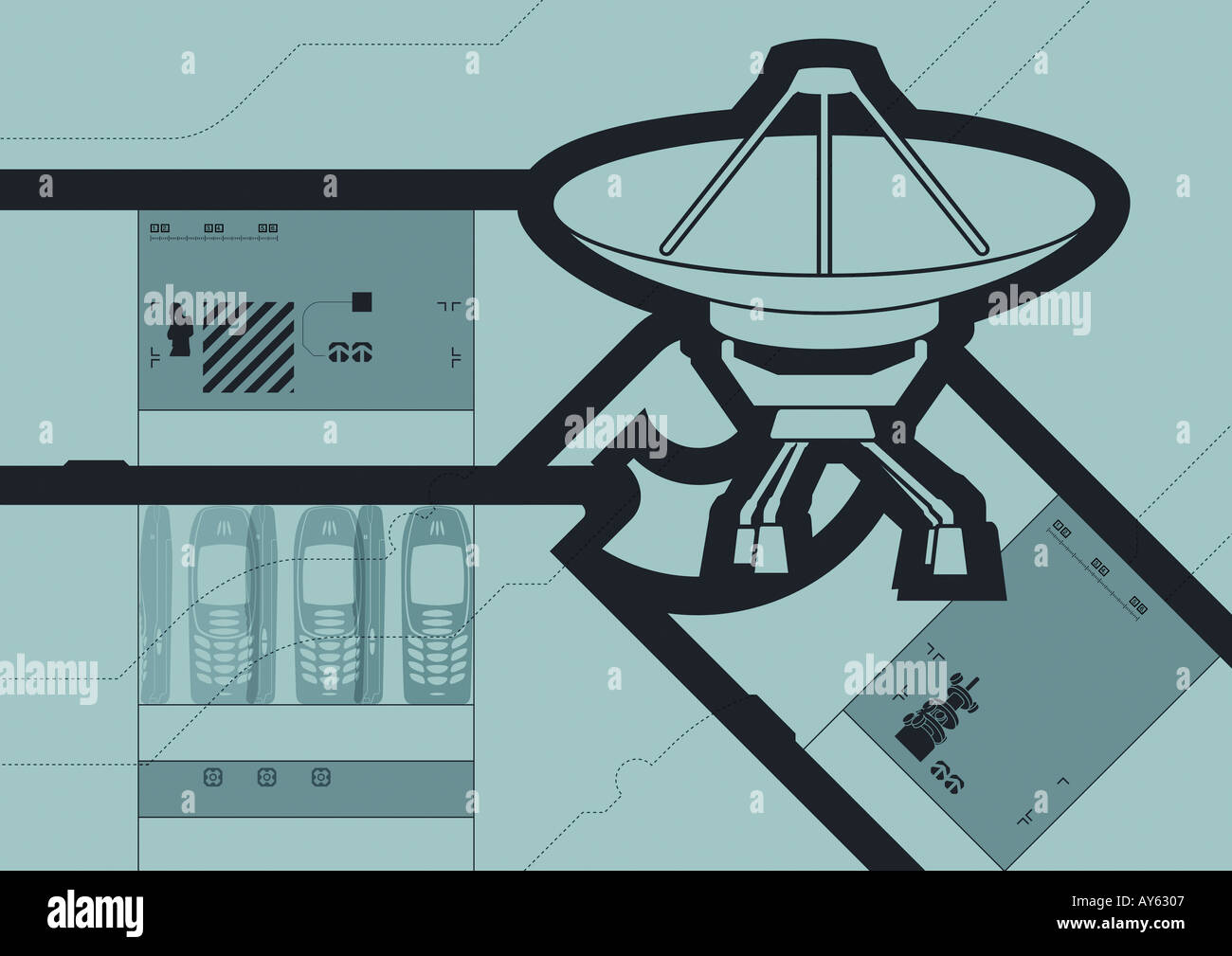 iconic satellite dish design Stock Photo Alamy