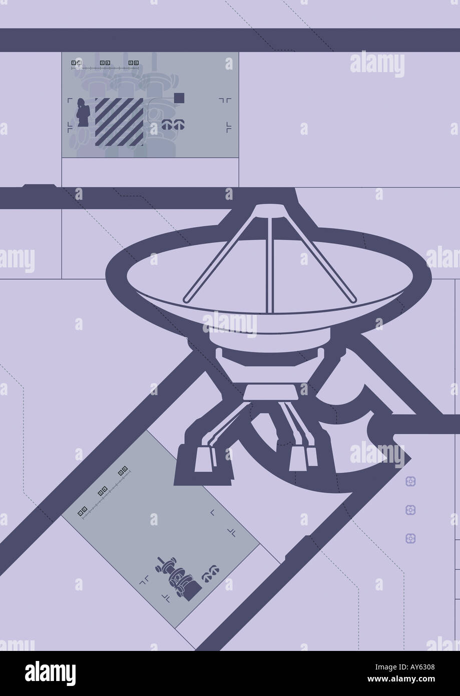 iconic satellite dish design Stock Photo Alamy