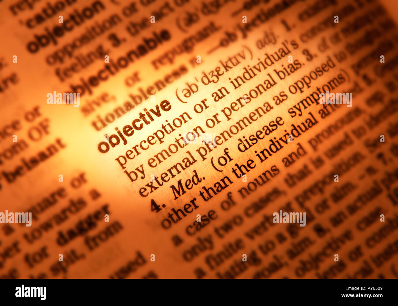 Word objective hi-res stock photography and images - Alamy