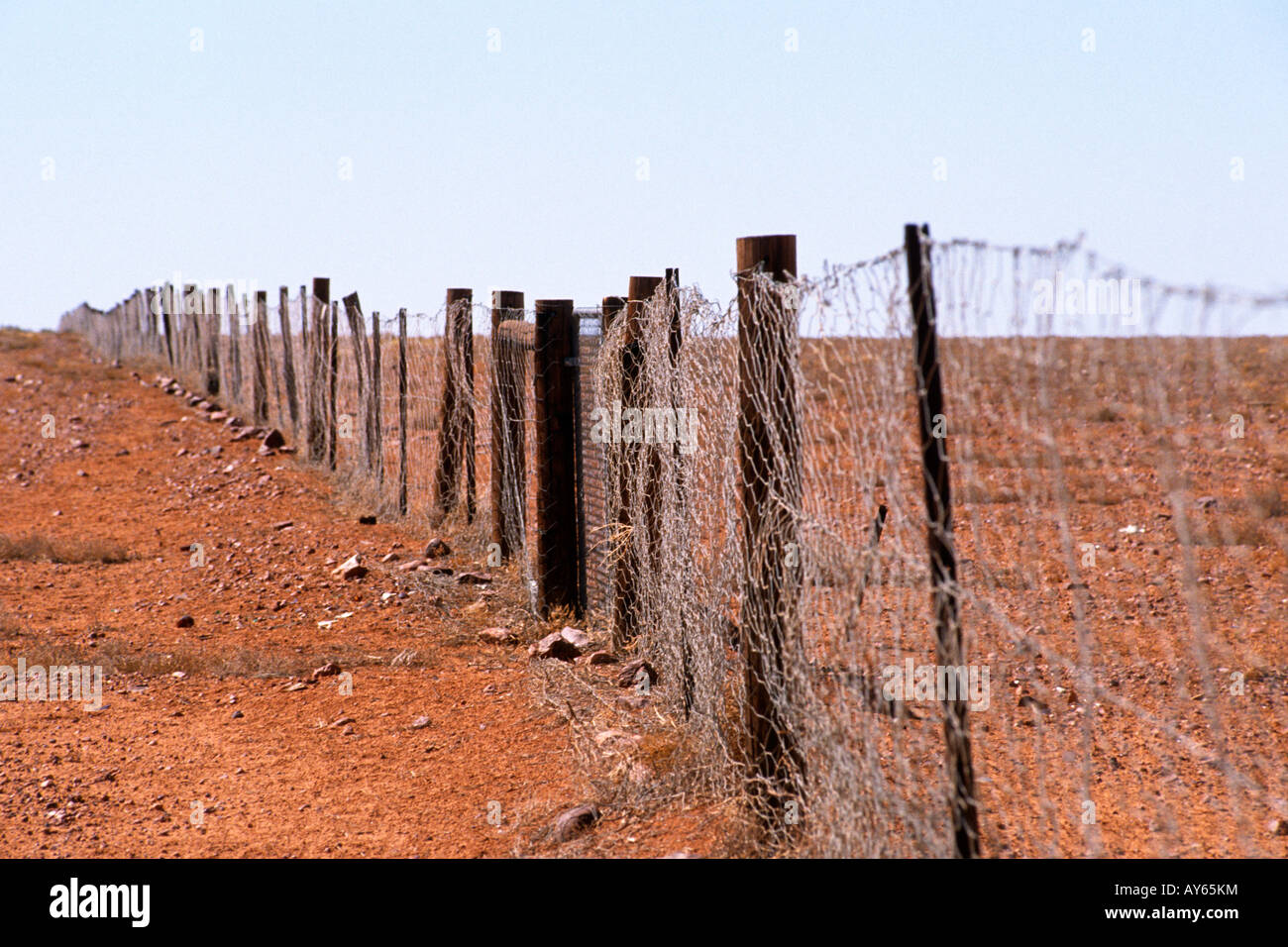 Australia South Australia The Dog Fence Stock Photo Alamy