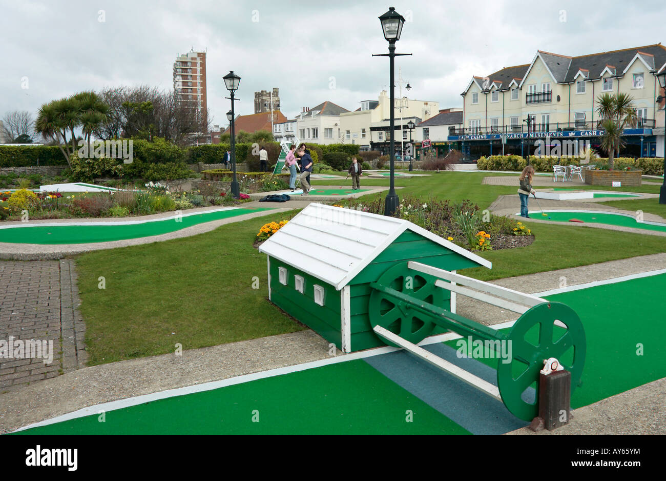 Crazy Golf at Bognor Regis, Sussex , England Stock Photo Alamy