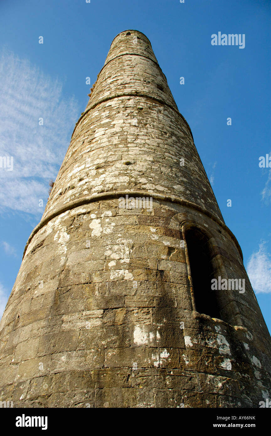 St Declans Round Tower Ardmore Co Waterford Ireland Stock Photo