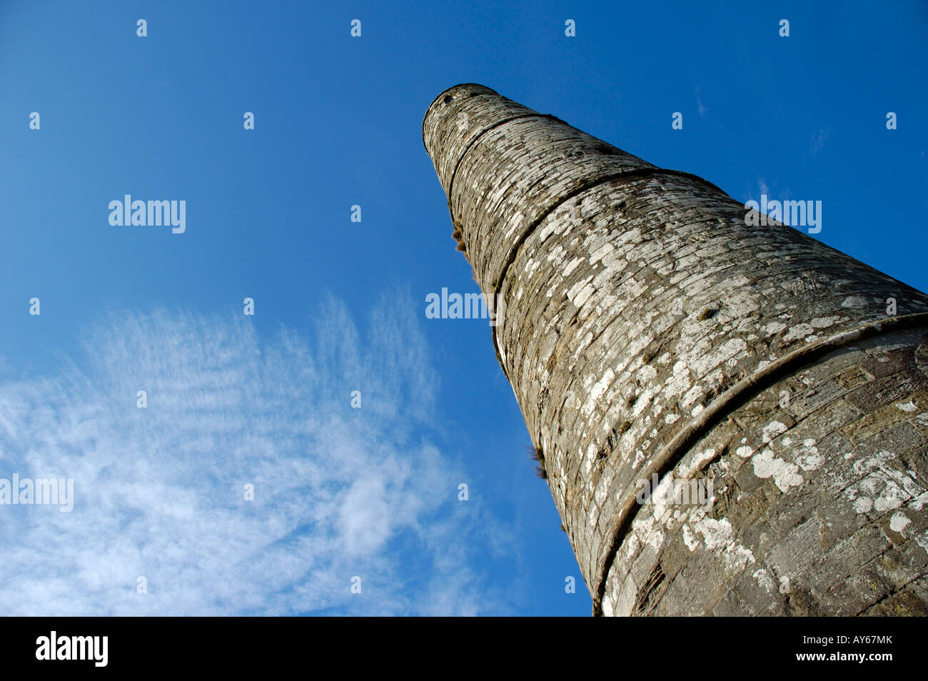 St Declans Round Tower Ardmore Co Waterford Ireland Stock Photo