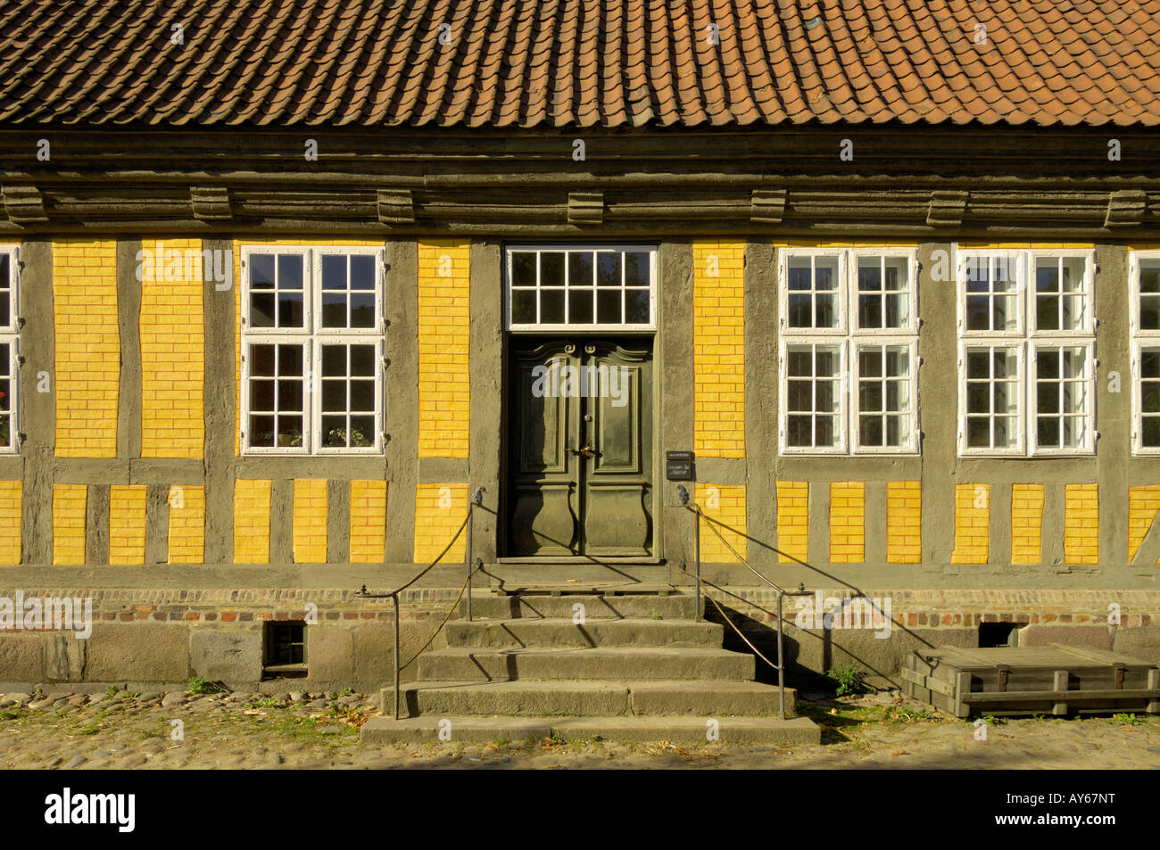 Family house Aarhus Mill Den Gamle By Stock Photo