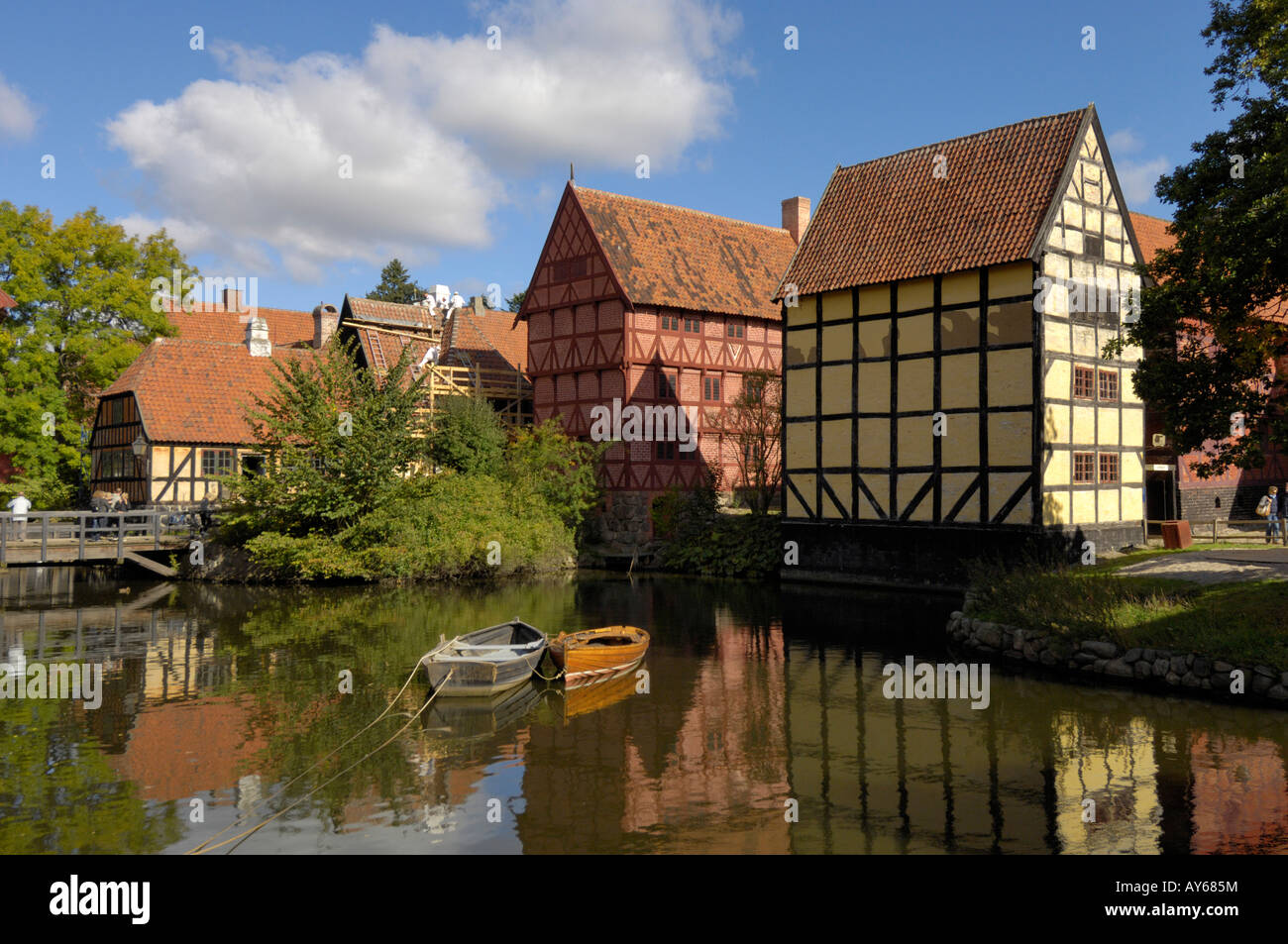 Aalborg Warehouse 1550 1570 Den Gamle By Aarhus Denmark Stock Photo