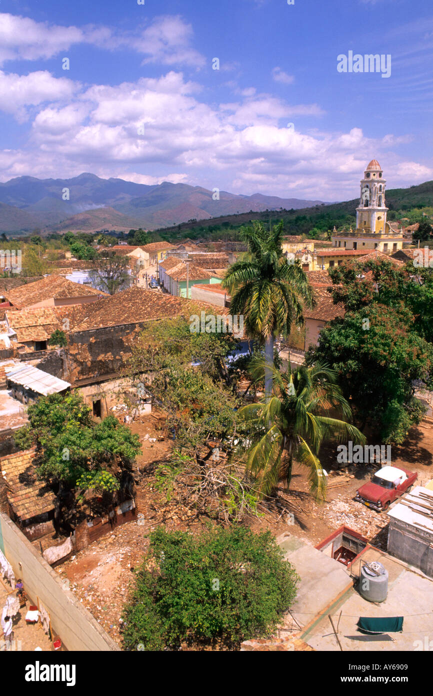 Beautiful Aerial of Old Colonial Village Trinidad Cuba Stock Photo Alamy