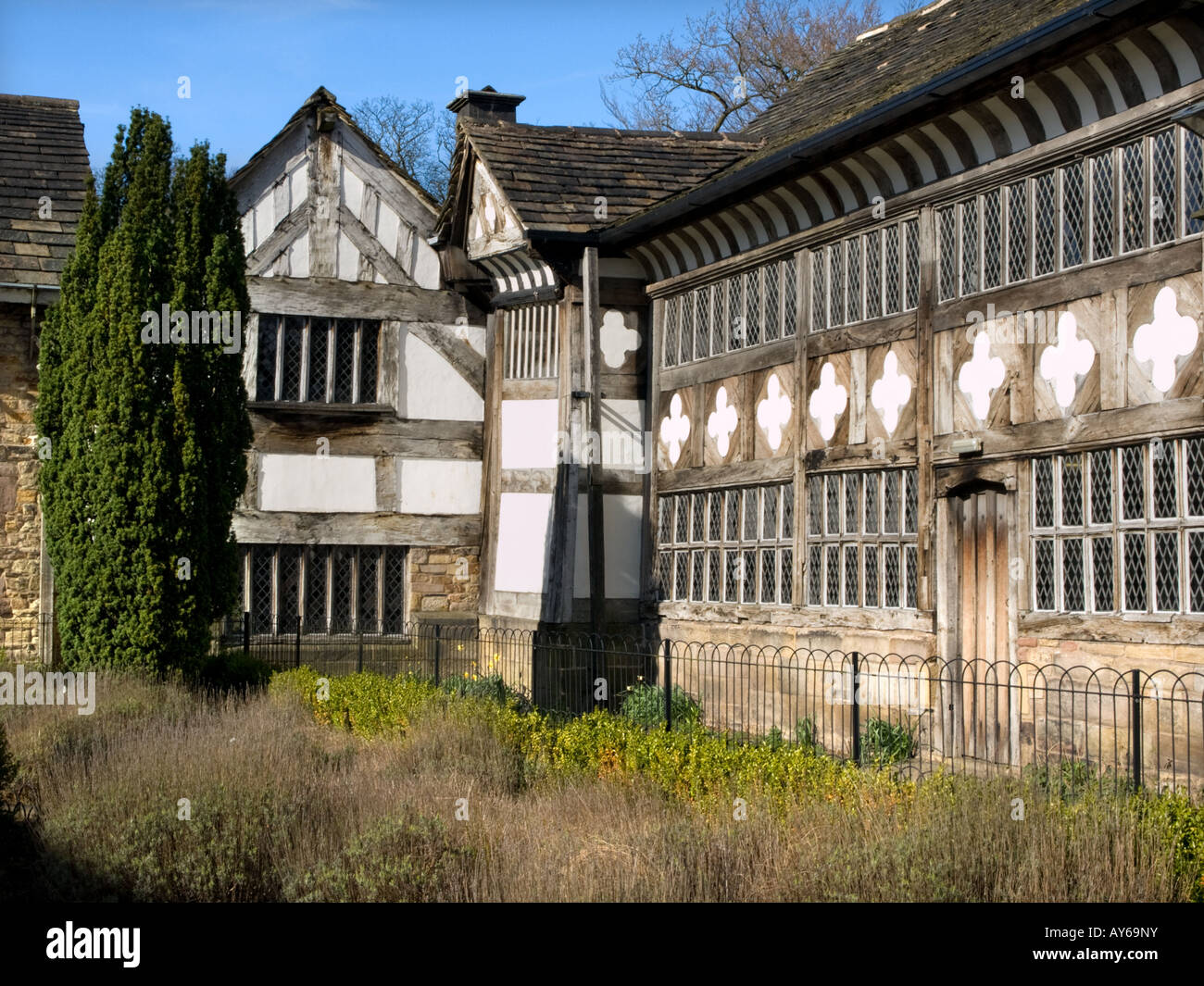 "Smithills Hall" Lancashire manor house Bolton, the Tudor section Stock