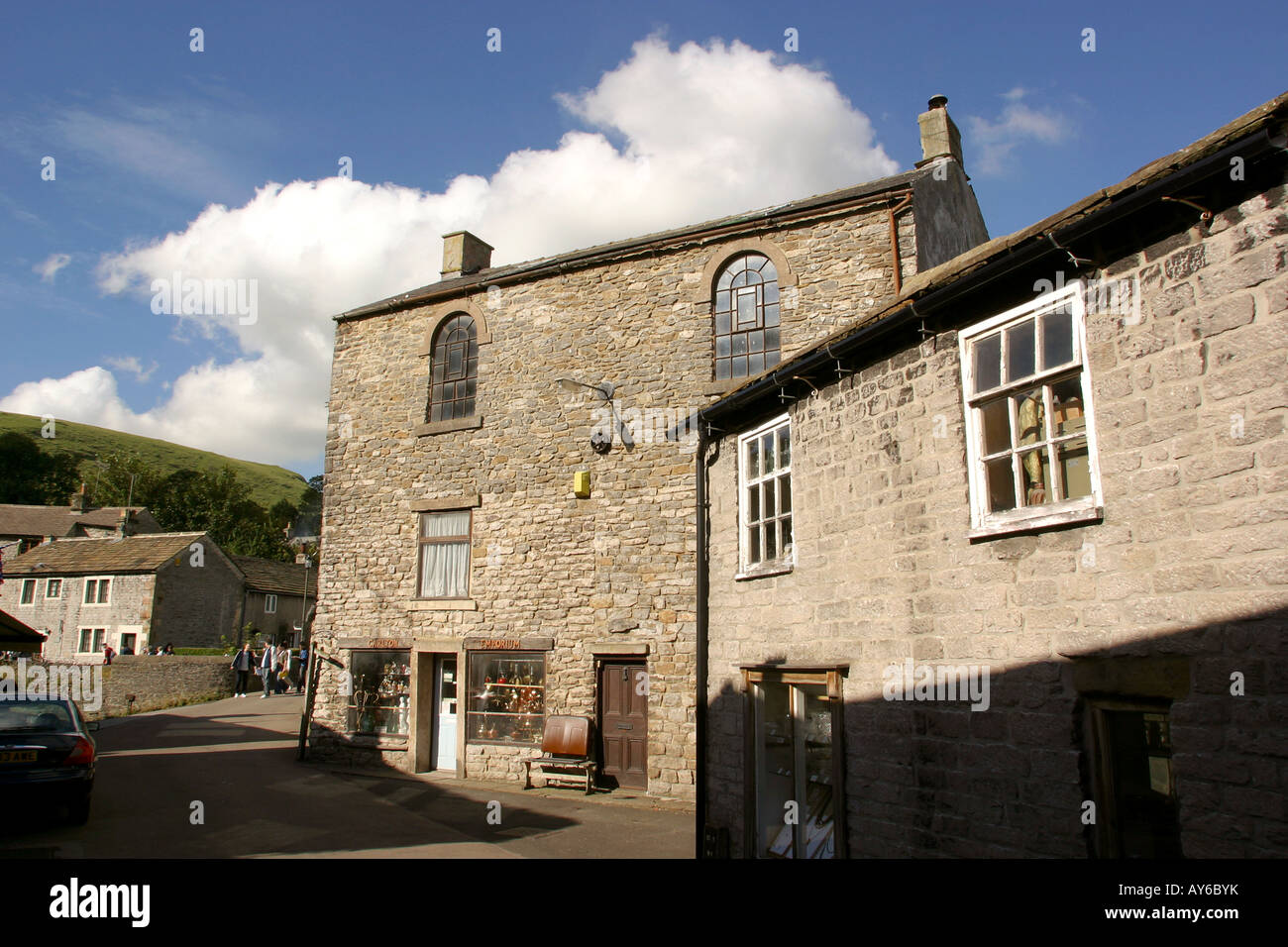 Derbyshire Castleton Old School House conversion Stock Photo