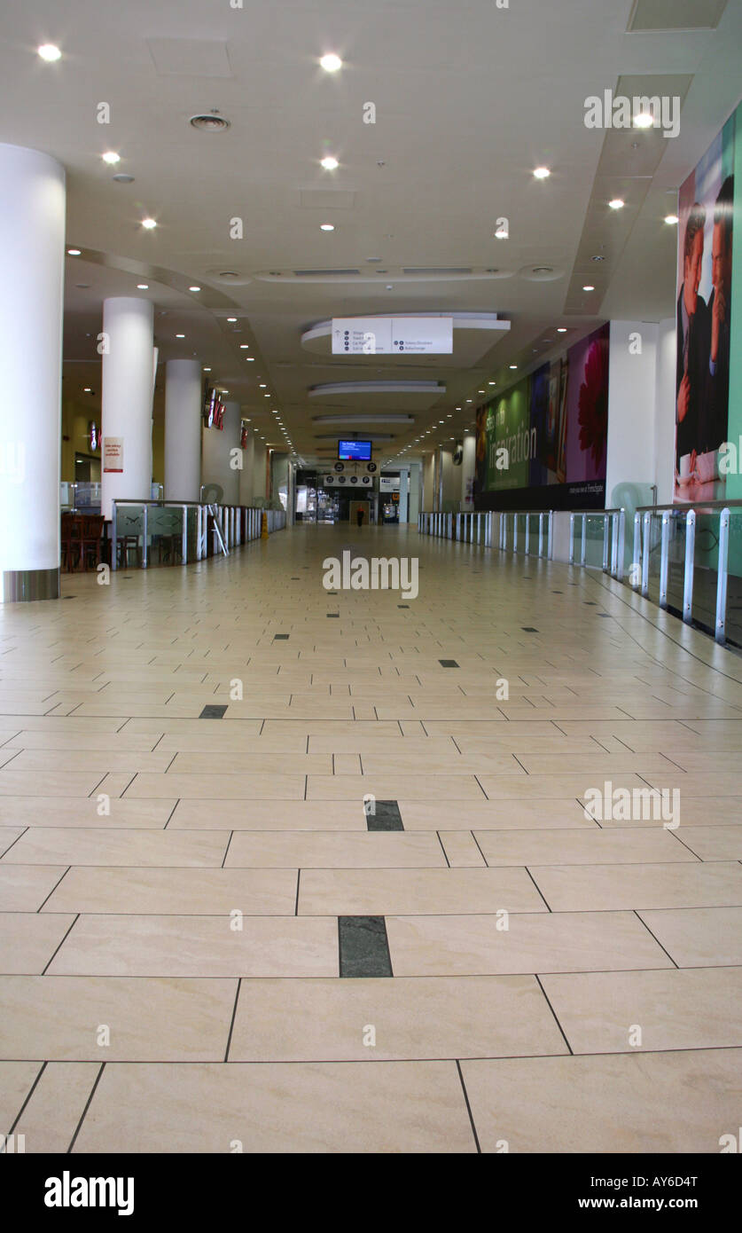 Empty Interior Frenchgate Shopping Centre Doncaster England May 2007 Stock Photo