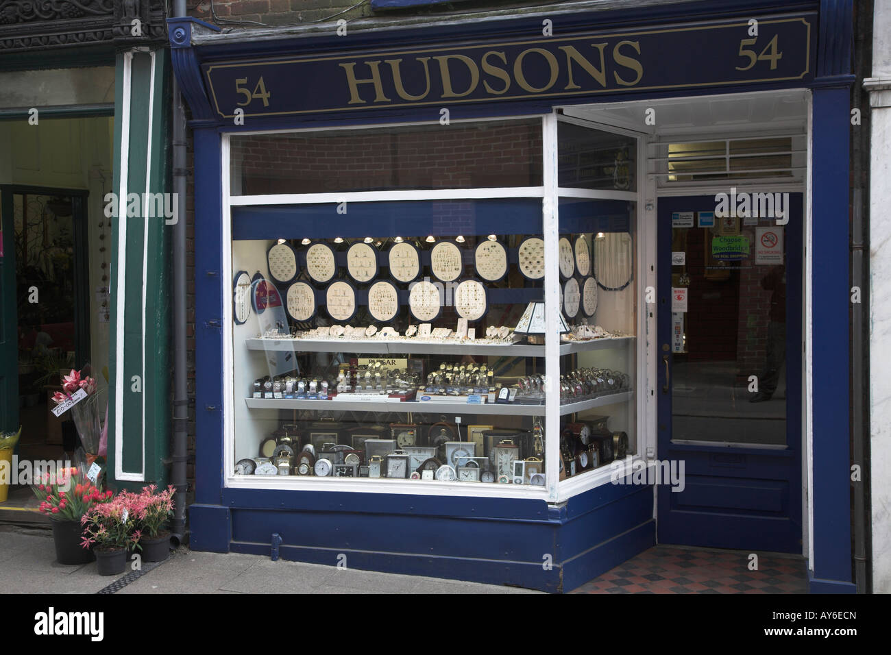 Traditional jewellery shop display Stock Photo