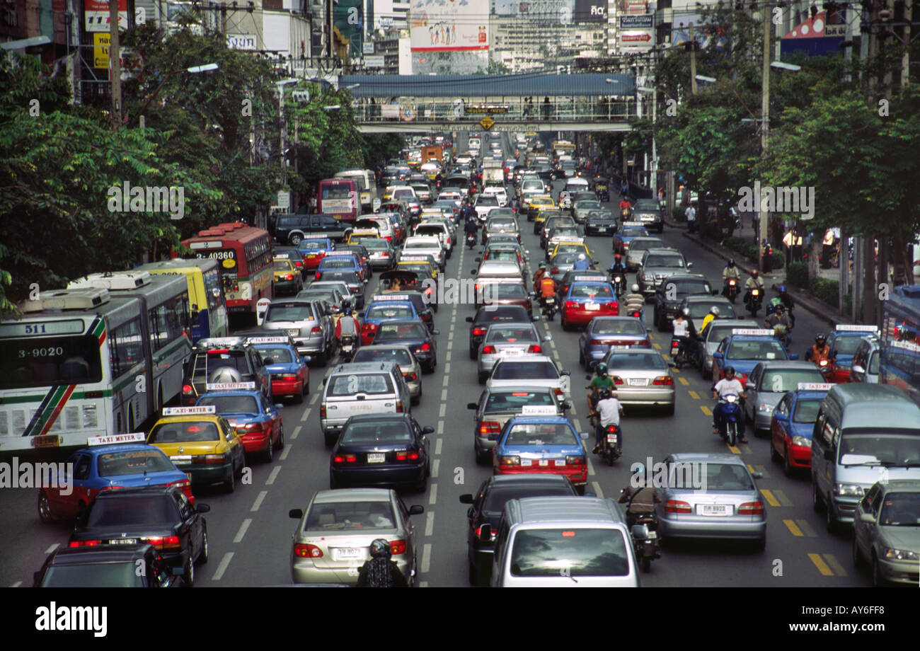 Bangkok Traffic Jam 5 Stock Photo