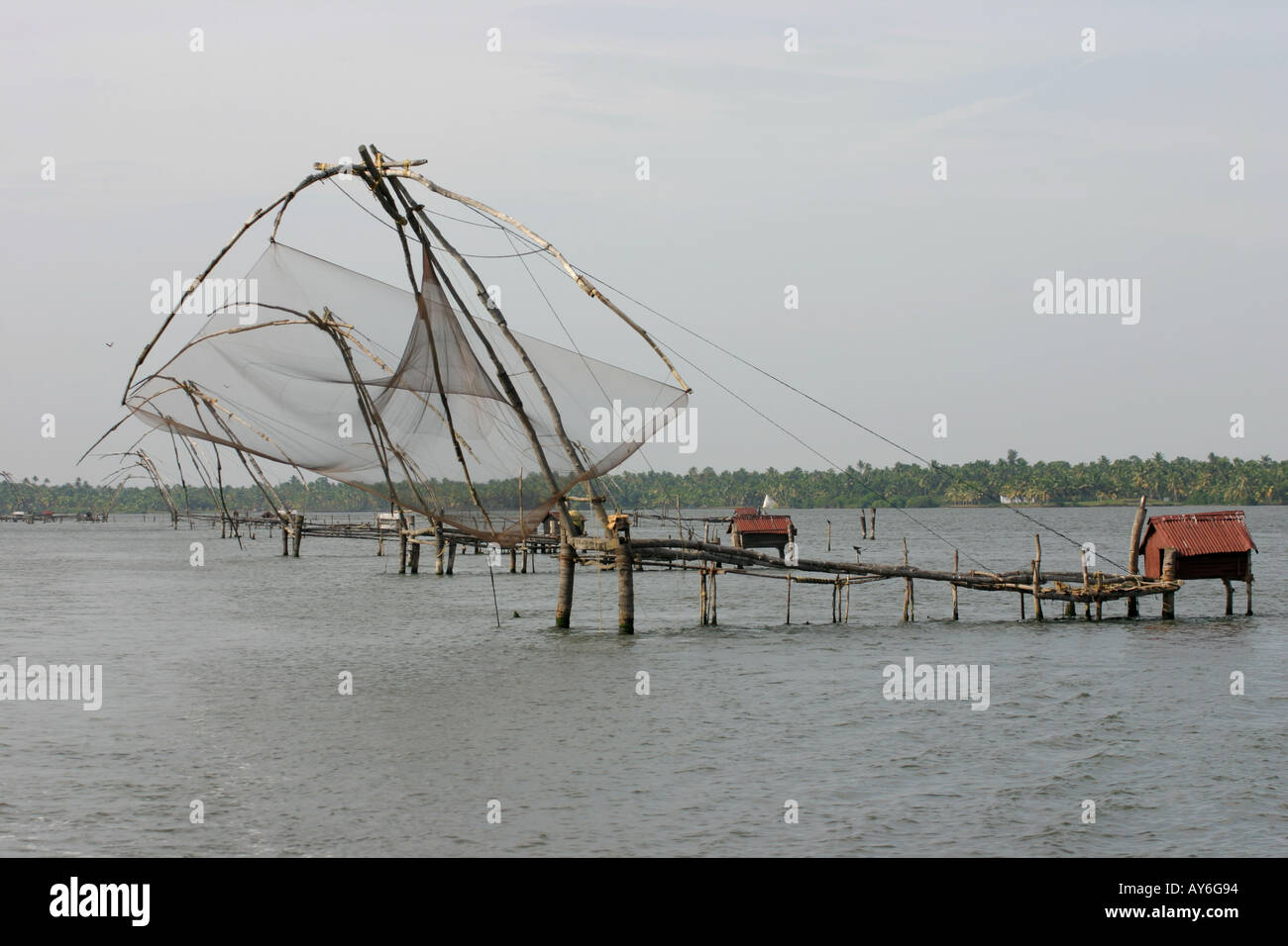 Chinese fishing nets, Kerala, India Stock Photo Alamy