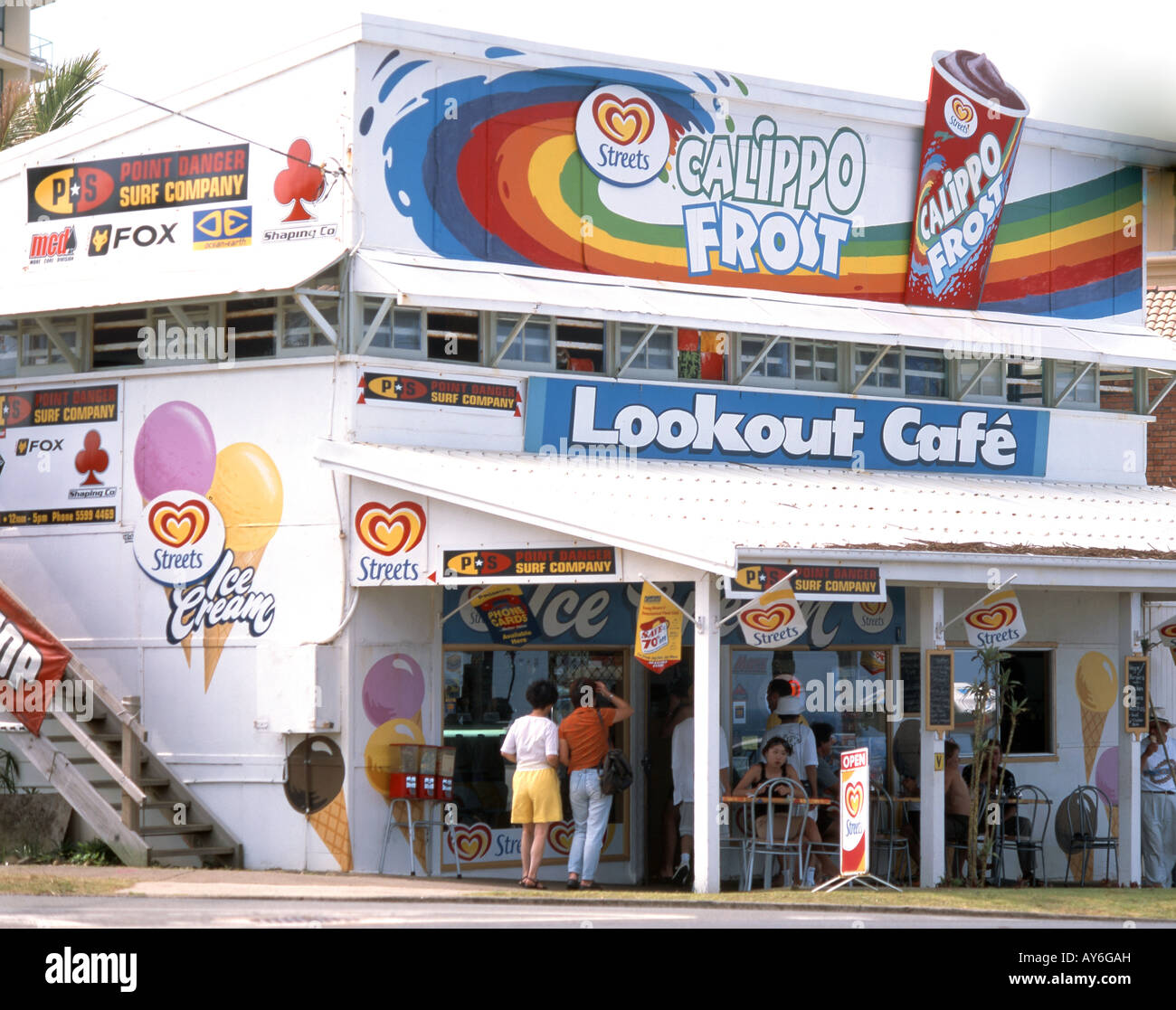 Lookout cafe, Coolangatta, Gold Coast, Queensland, Australia Stock Photo