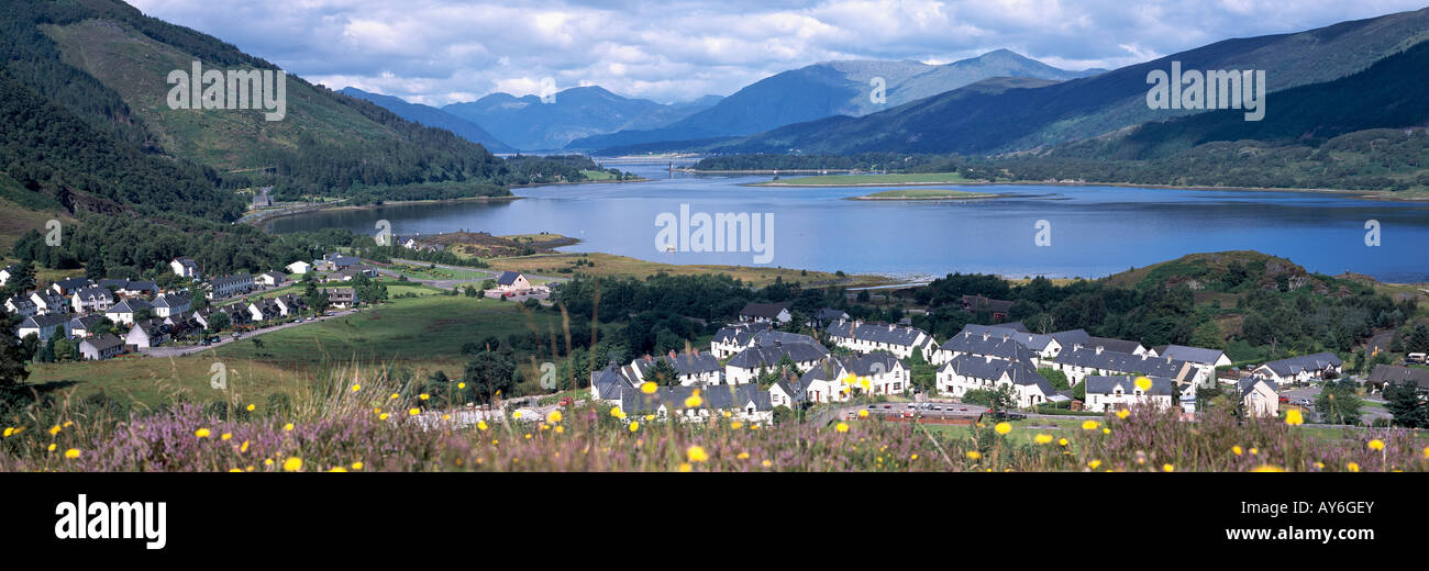 Ballachulish West Laroch and Loch Leven Glencoe Highlands hills and