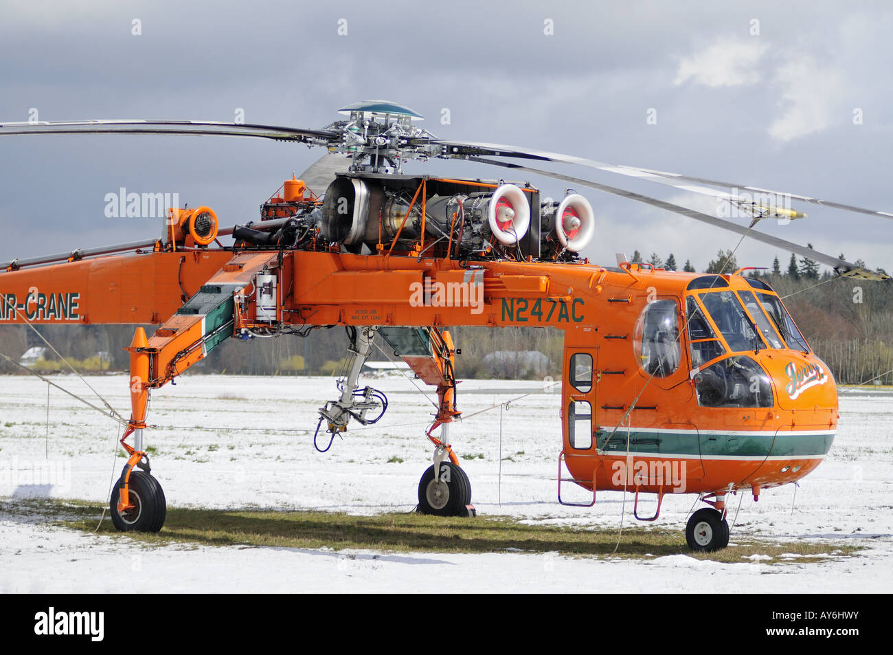 Sikorsky S-64E Skycrane Nicknamed ‘Jerry’ Stock Photo - Alamy