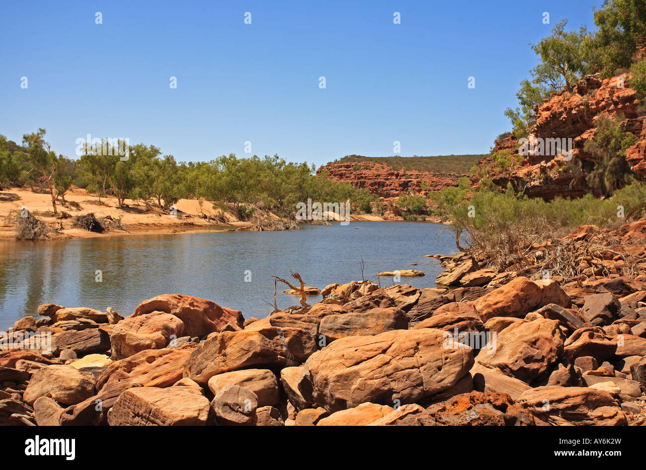 River Kalbarri and Western Australia Stock Photo Alamy