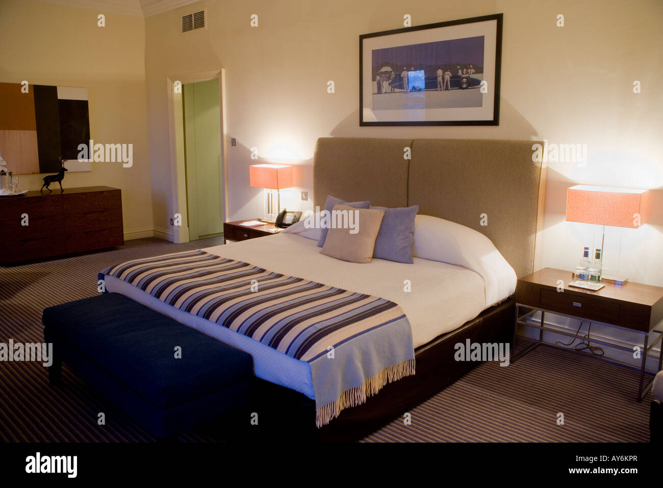 Bed Room Balmoral Hotel Edinburgh Stock Photo