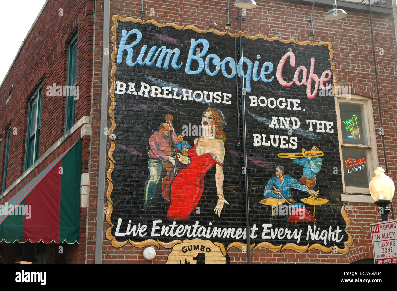 Memphis Tennessee Beale Street Rum Boogie Cafe sign Stock Photo Alamy
