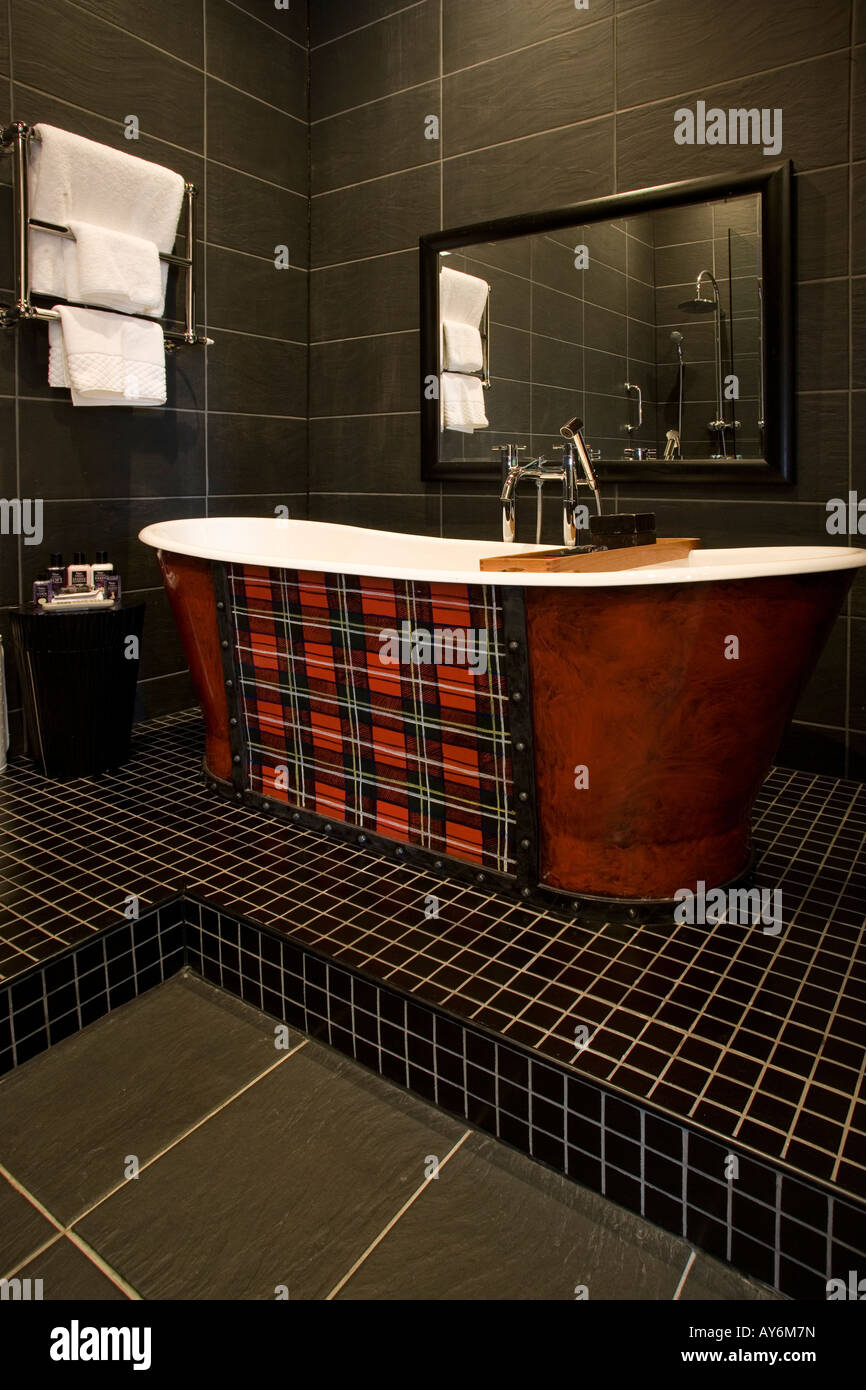 Guest Bathroom Malmaison Hotel Leith Edinburgh Stock Photo