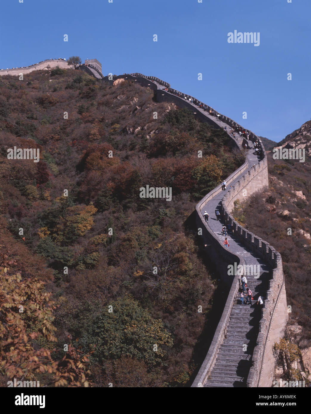Great Wall of China, Badaling, Beijing and Northeast, People's Republic of China Stock Photo