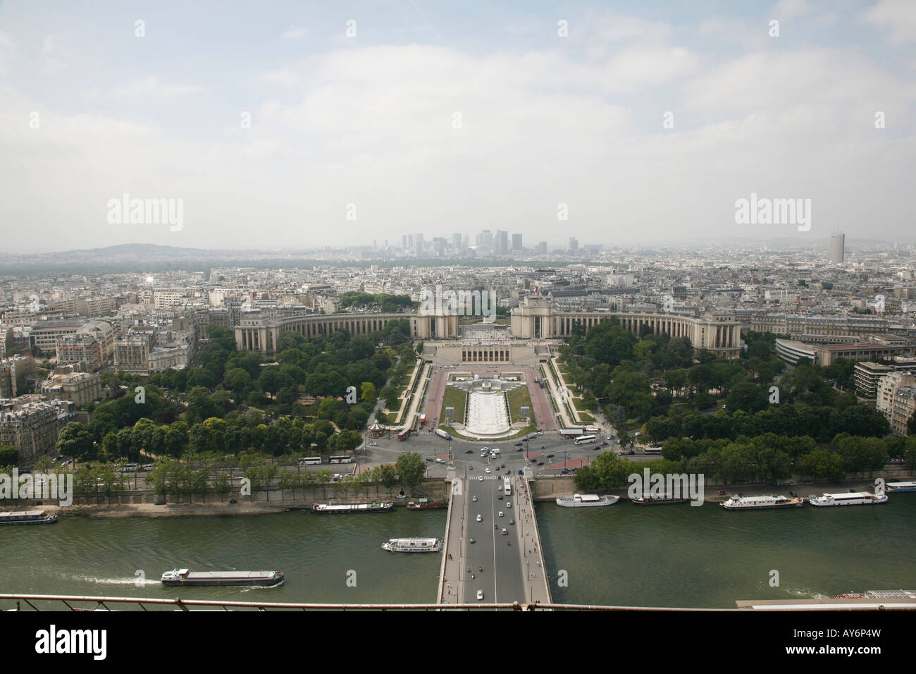 View of the city from Eiffel Tower, Paris, France, Europe Stock Photo