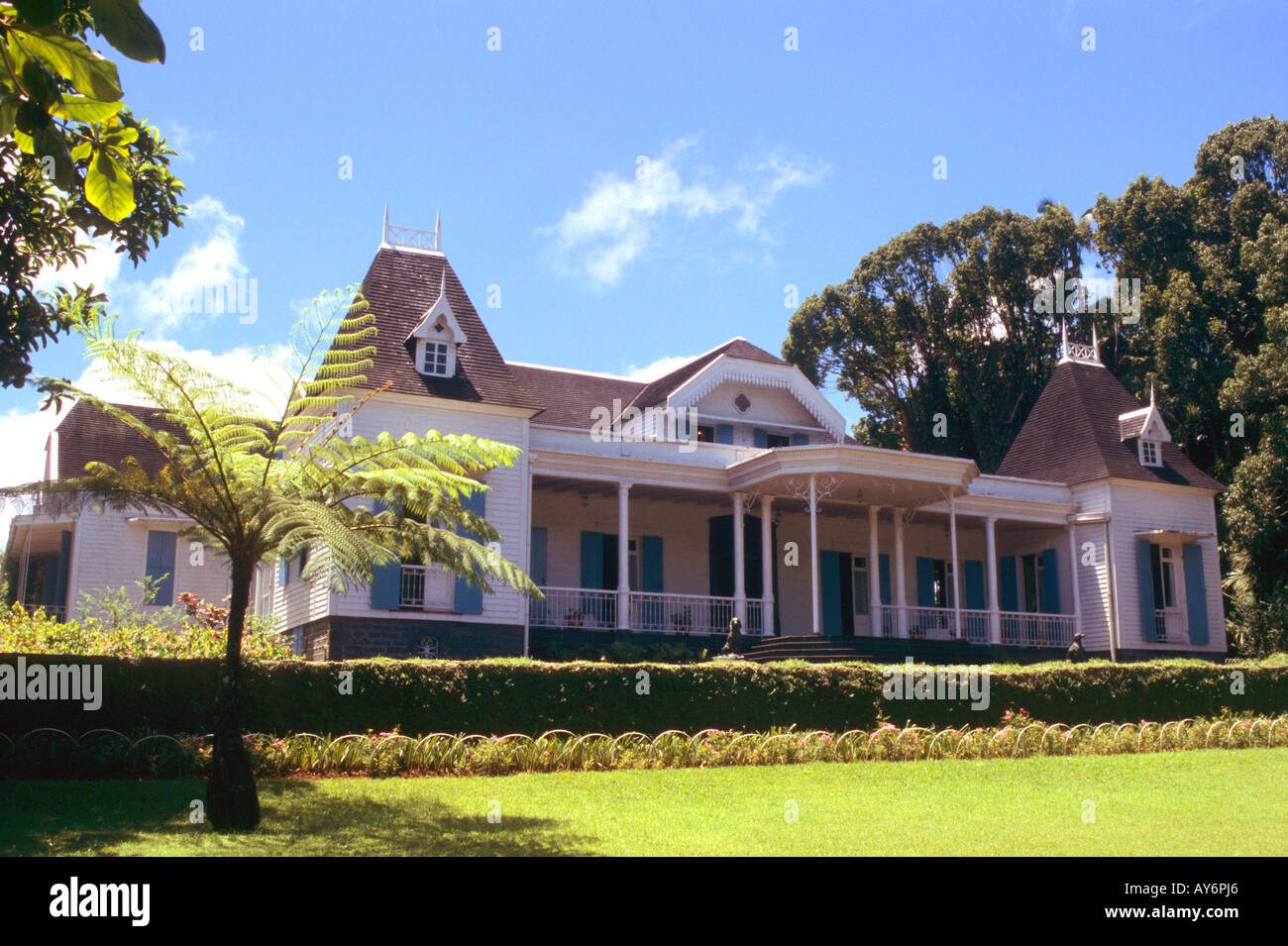 Mauritius Moka Colonial House Eureka Stock Photo 9720485 Alamy