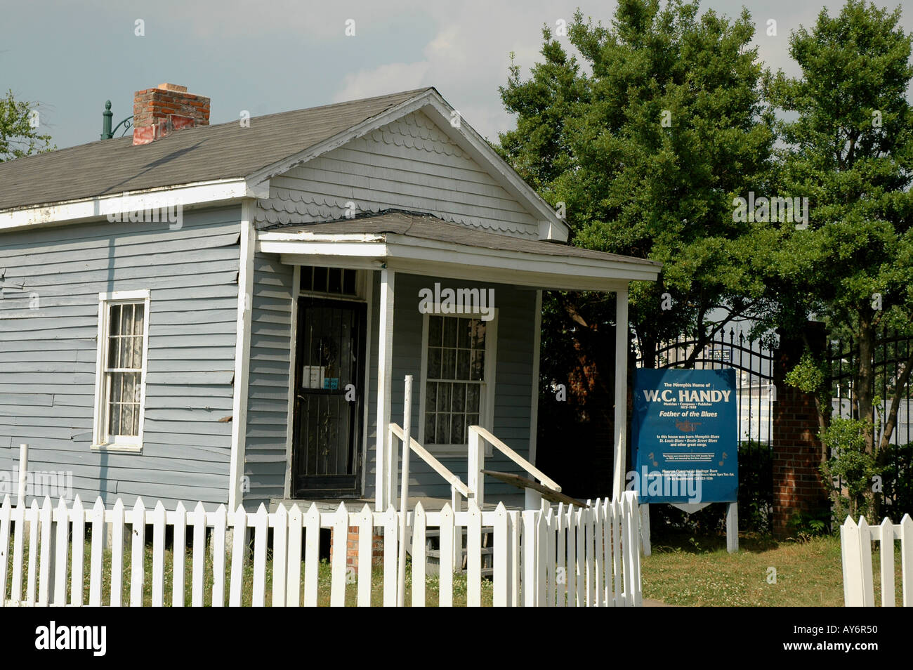 Memphis Tennessee W C Handy Museum sign Stock Photo