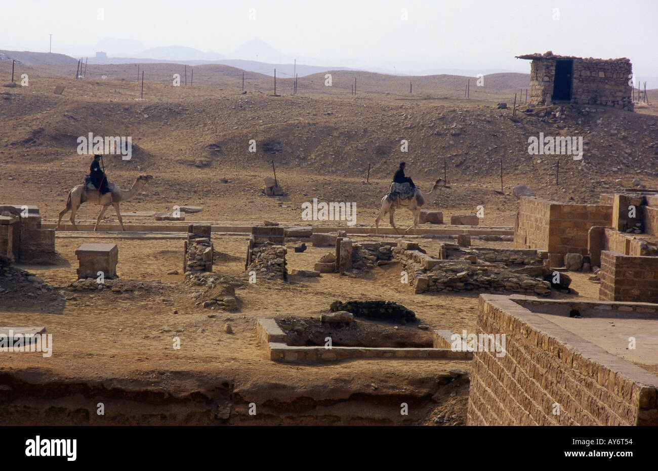 Pyramid Field at Sakkara Saqqara Saqqarah Cairo Arabic Arab Republic of ...