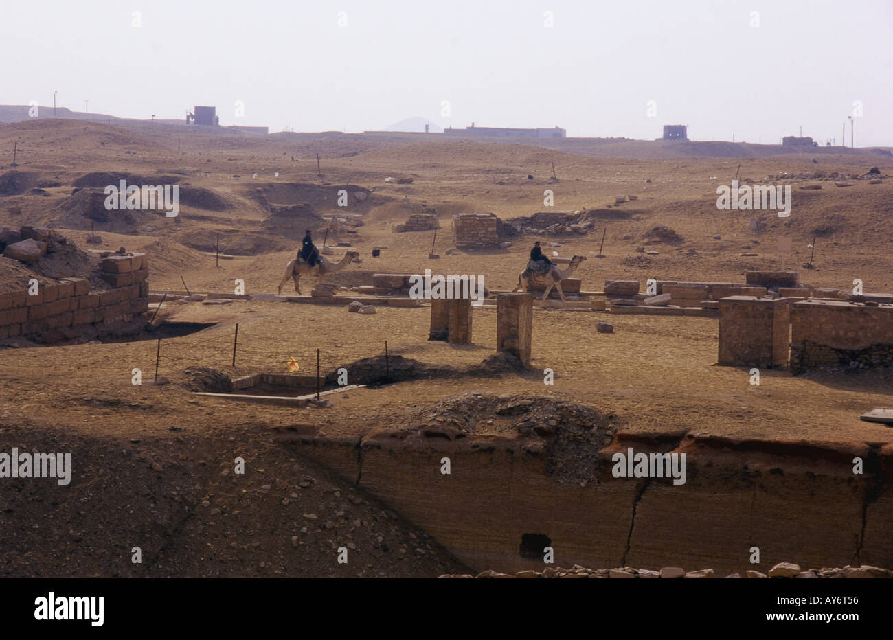 Pyramid Field at Sakkara Saqqara Saqqarah Cairo Arabic Arab Republic of ...
