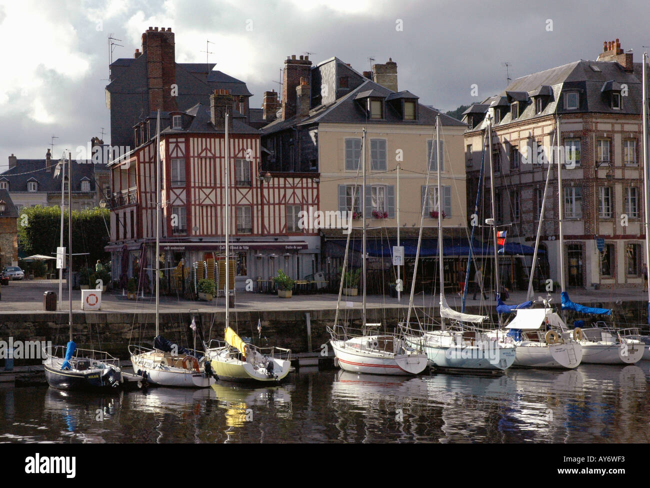 Characteristic View of Honfleur Old Port English Channel La Manche