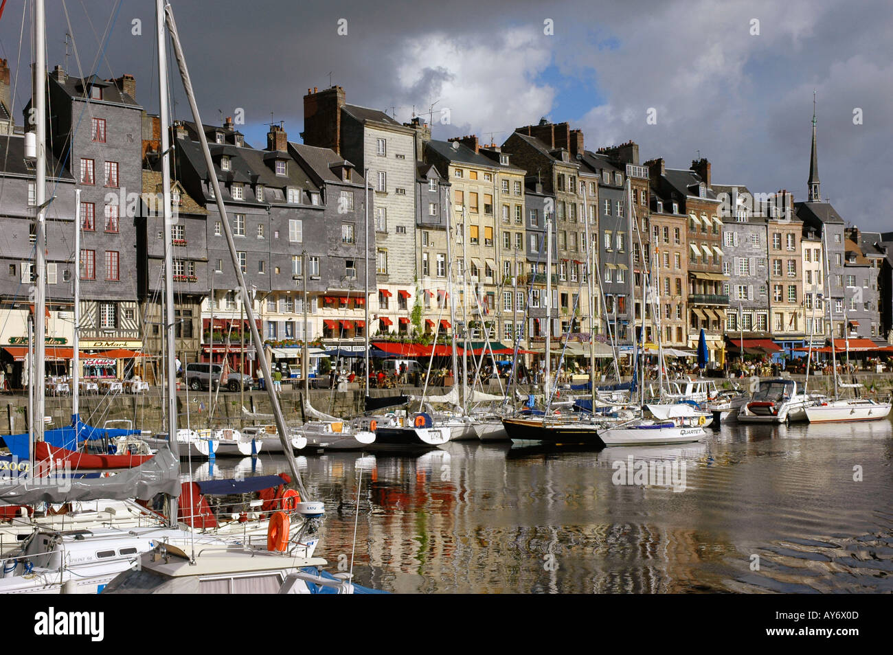 Characteristic View of Honfleur Old Port English Channel La Manche