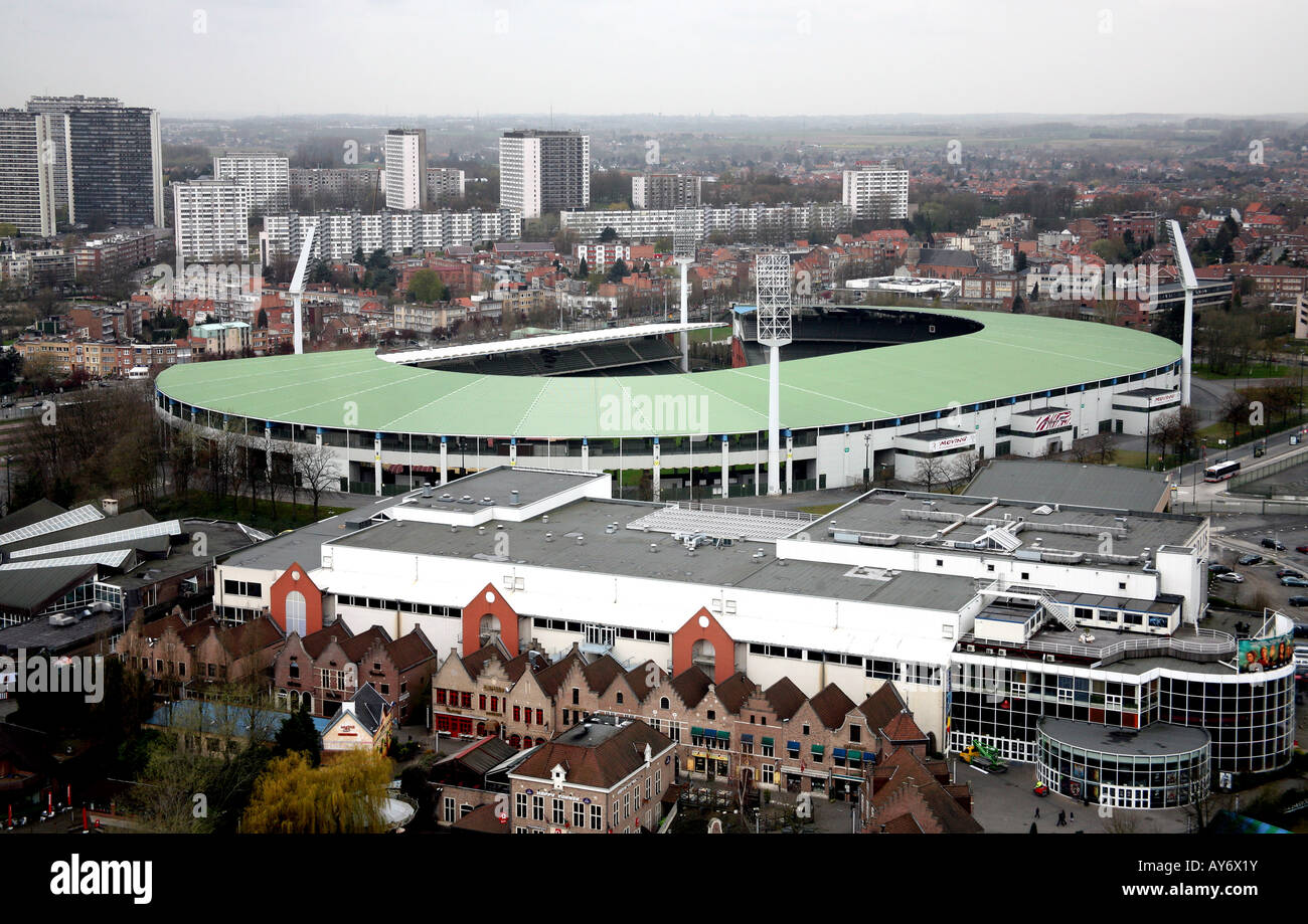 Heysel football stadium in Brussels Stock Photo