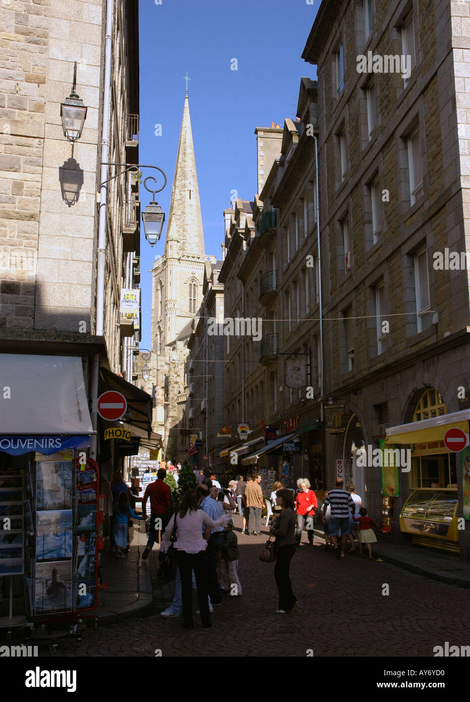 Characteristic View of Saint Malo Sant Maloù Breton Brittany English