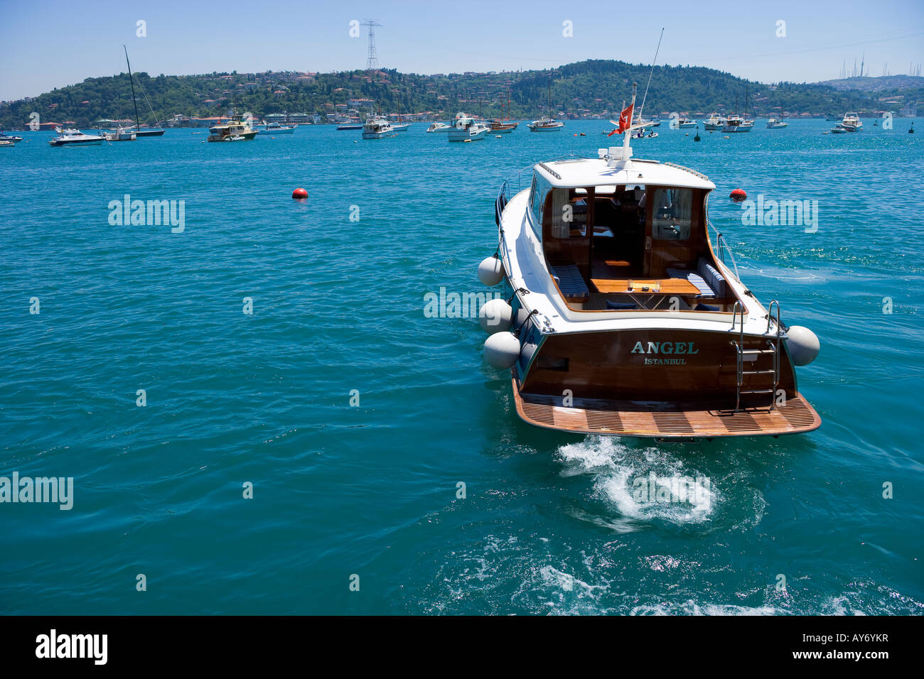Motor yacht on the Bosphorus Istanbul 2010 European Capital of Culture ...
