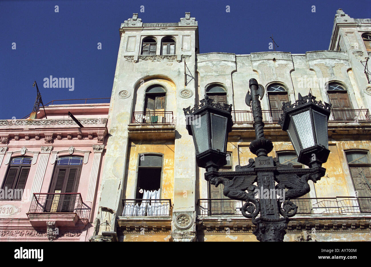 Historical building detail Havana Stock Photo