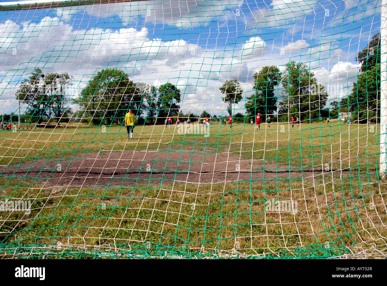 Soccer Players on Soccer Field Stock Photo Alamy